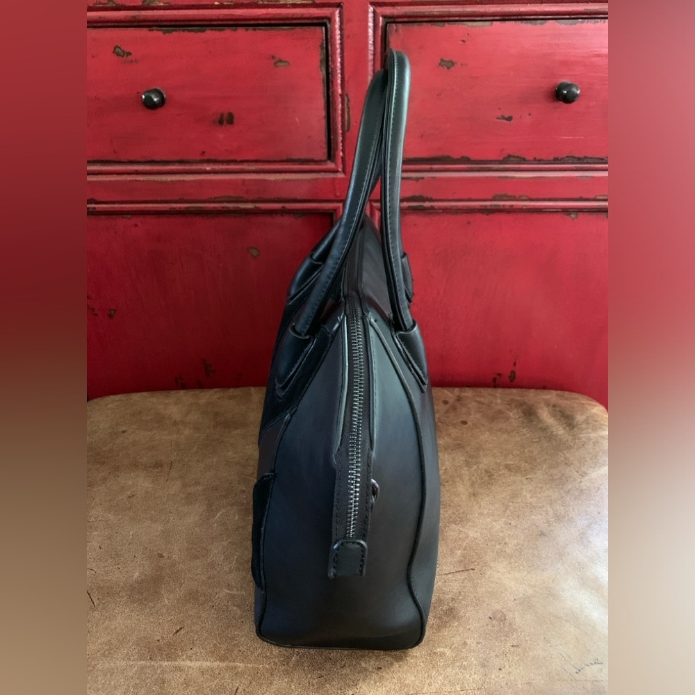 Sole Society Black Structured Bag with Panel Detail - Picture 10 of 15